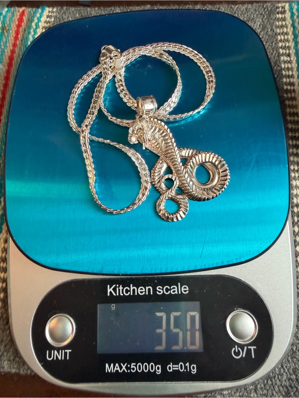 Sterling Silver 925 Cobra Snake Pendant 21” 35g Statement Necklace - Picture 3 of 6